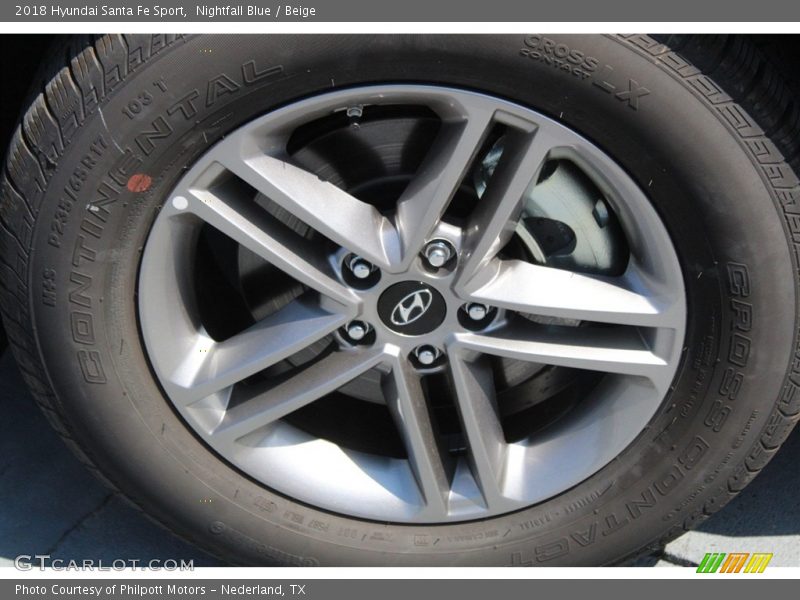Nightfall Blue / Beige 2018 Hyundai Santa Fe Sport