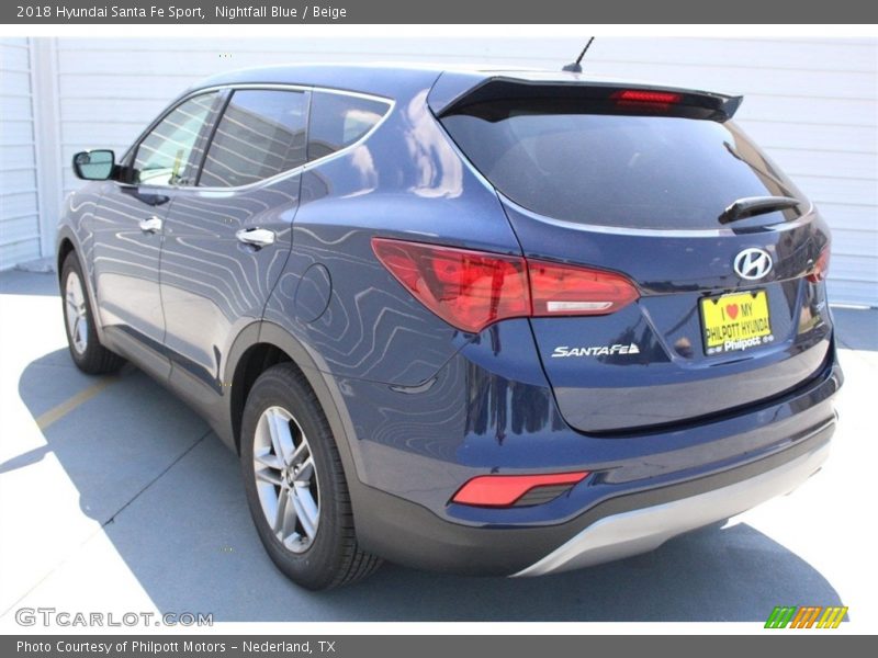 Nightfall Blue / Beige 2018 Hyundai Santa Fe Sport