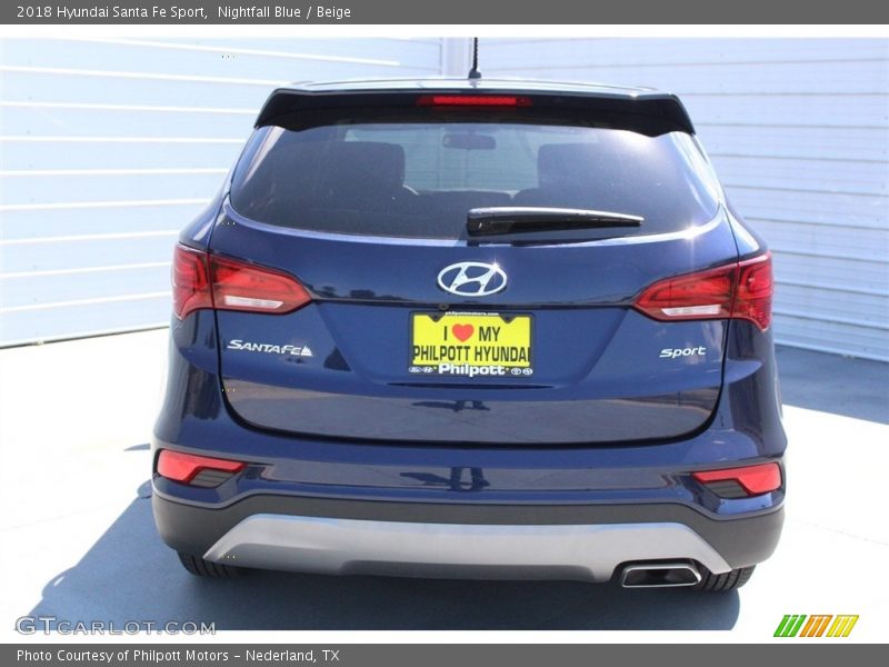 Nightfall Blue / Beige 2018 Hyundai Santa Fe Sport