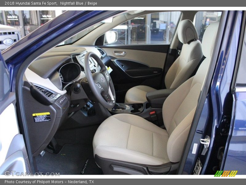 Nightfall Blue / Beige 2018 Hyundai Santa Fe Sport