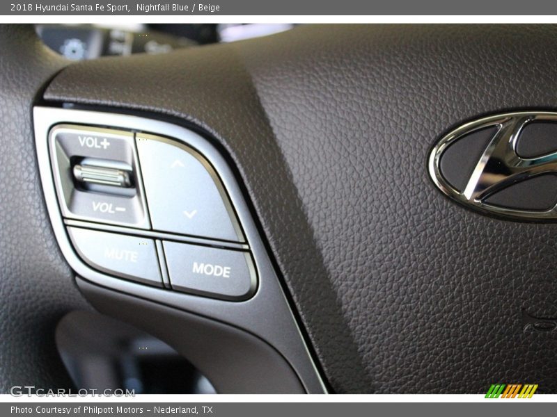 Nightfall Blue / Beige 2018 Hyundai Santa Fe Sport
