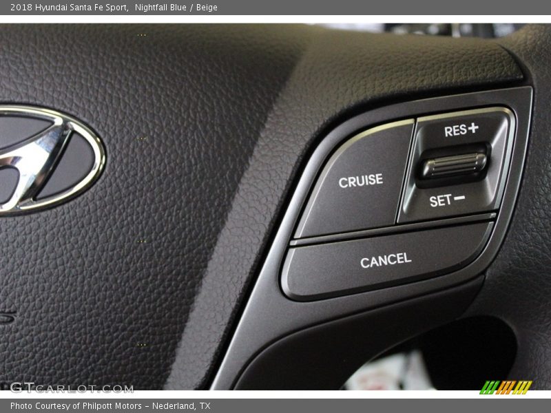 Nightfall Blue / Beige 2018 Hyundai Santa Fe Sport