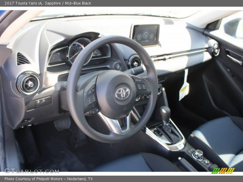 Sapphire / Mid-Blue Black 2017 Toyota Yaris iA