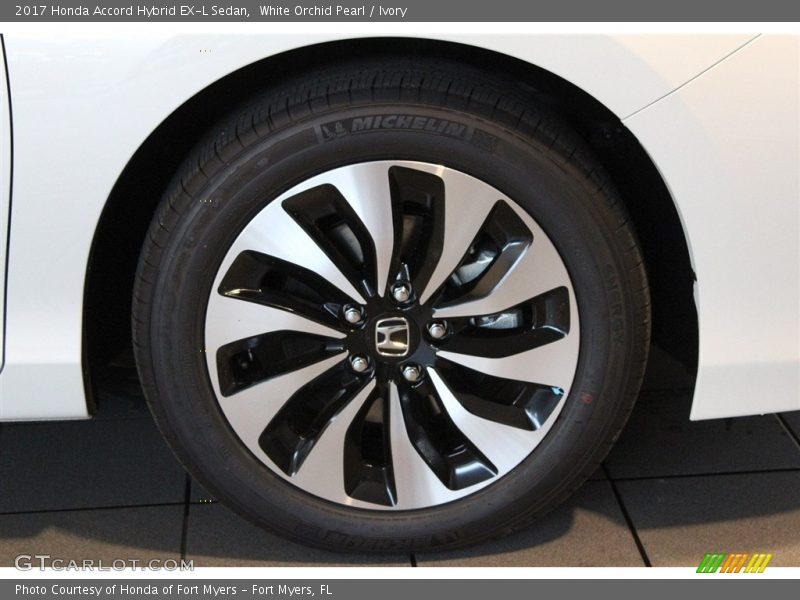 White Orchid Pearl / Ivory 2017 Honda Accord Hybrid EX-L Sedan