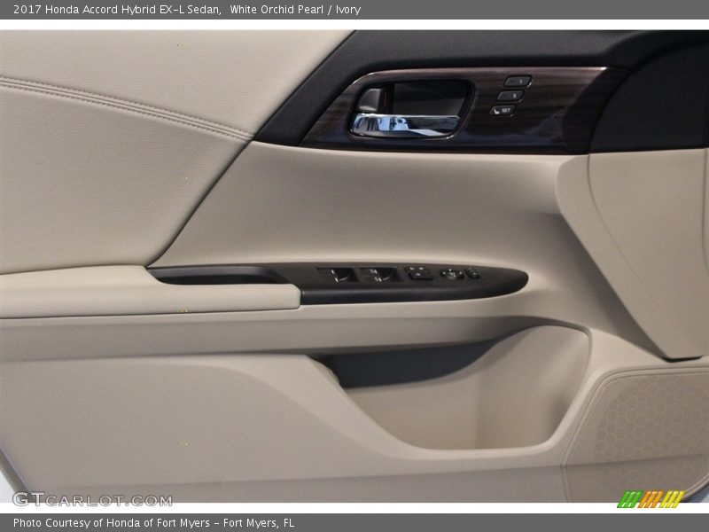 White Orchid Pearl / Ivory 2017 Honda Accord Hybrid EX-L Sedan