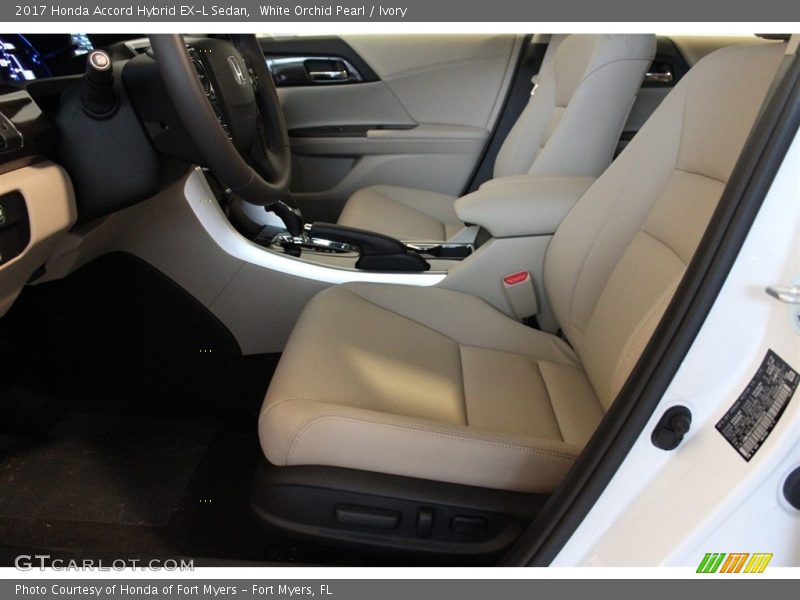 White Orchid Pearl / Ivory 2017 Honda Accord Hybrid EX-L Sedan