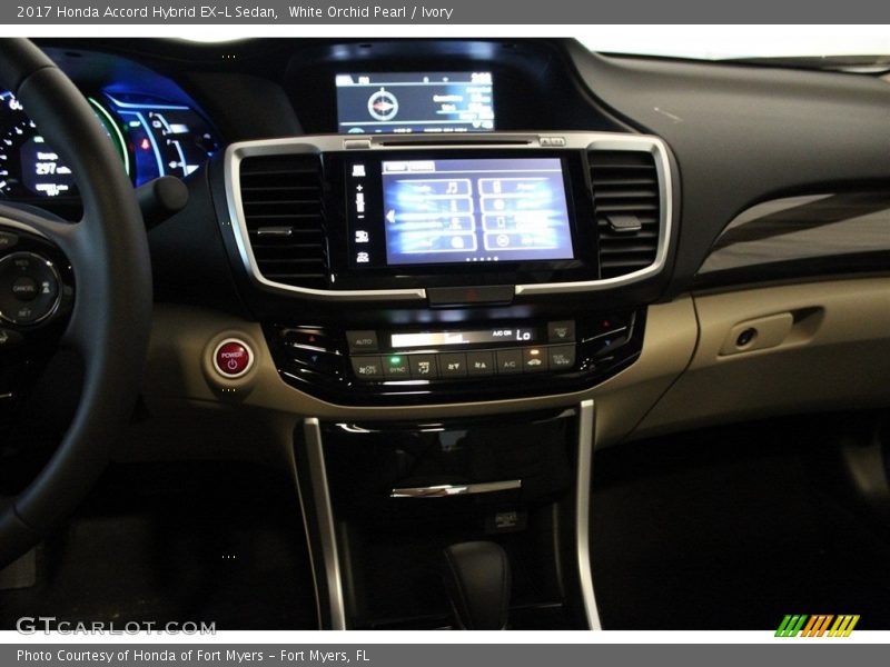 White Orchid Pearl / Ivory 2017 Honda Accord Hybrid EX-L Sedan