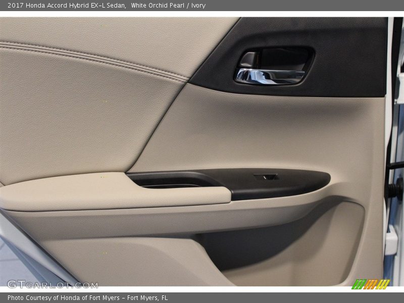 White Orchid Pearl / Ivory 2017 Honda Accord Hybrid EX-L Sedan