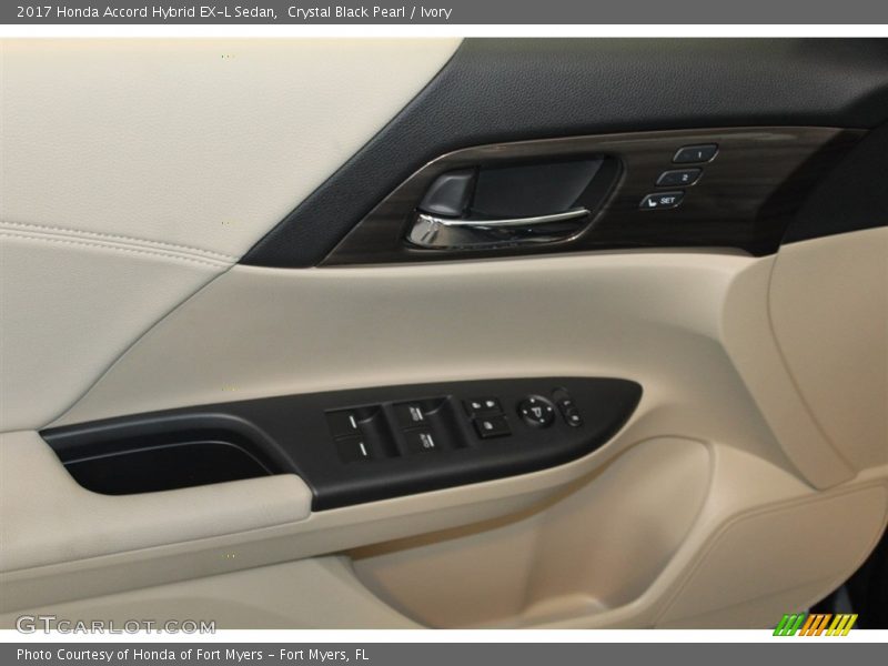 Crystal Black Pearl / Ivory 2017 Honda Accord Hybrid EX-L Sedan