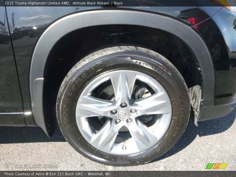 Attitude Black Metallic / Black 2015 Toyota Highlander Limited AWD