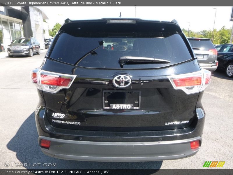 Attitude Black Metallic / Black 2015 Toyota Highlander Limited AWD