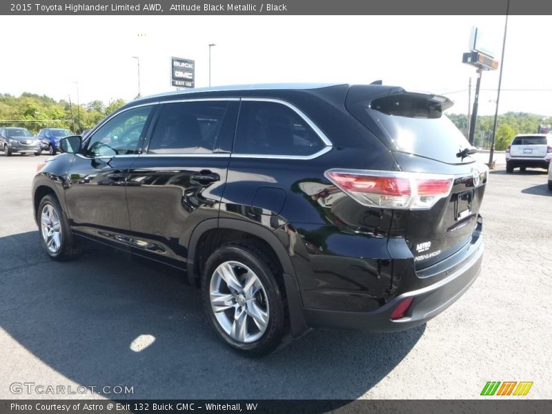 Attitude Black Metallic / Black 2015 Toyota Highlander Limited AWD