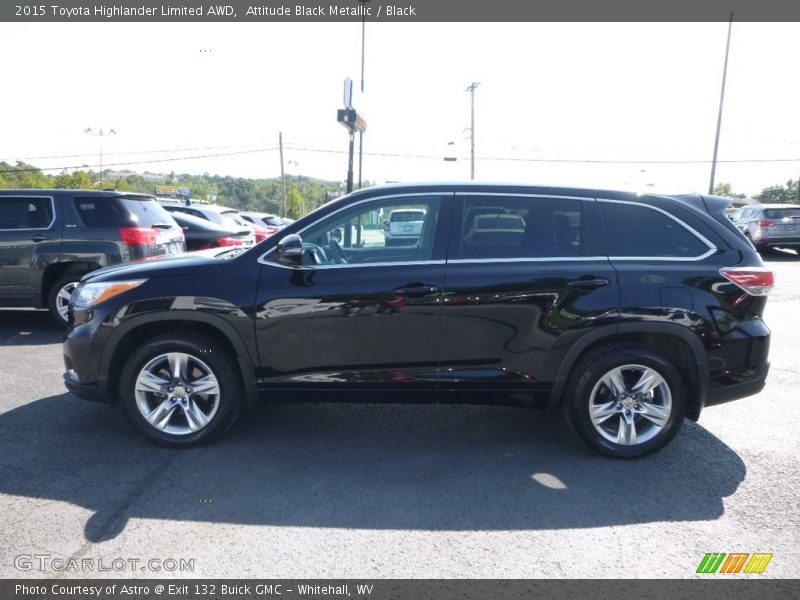 Attitude Black Metallic / Black 2015 Toyota Highlander Limited AWD