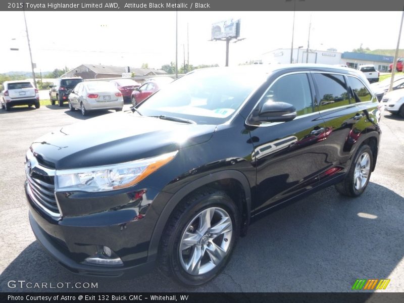 Attitude Black Metallic / Black 2015 Toyota Highlander Limited AWD