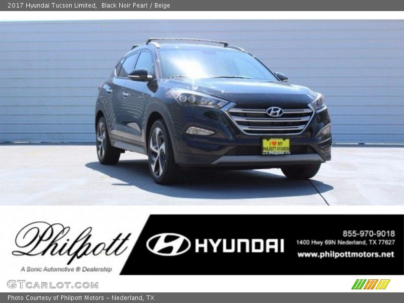 Black Noir Pearl / Beige 2017 Hyundai Tucson Limited