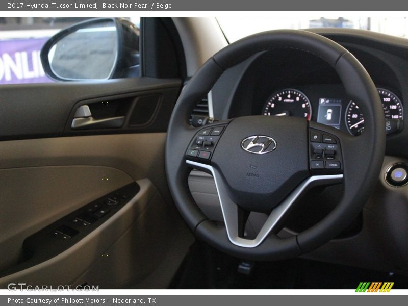 Black Noir Pearl / Beige 2017 Hyundai Tucson Limited