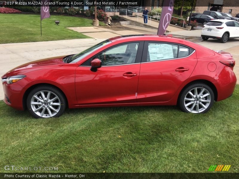 Soul Red Metallic / Parchment 2017 Mazda MAZDA3 Grand Touring 4 Door