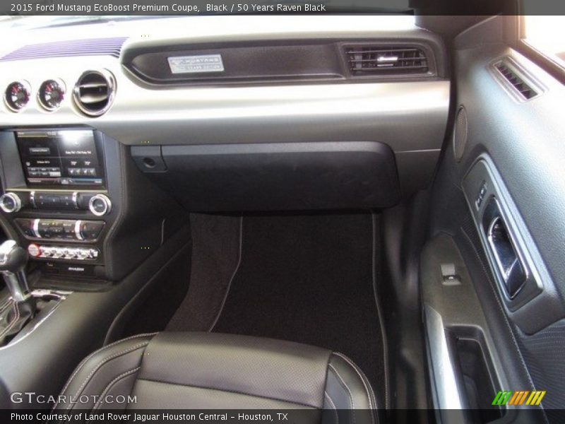 Black / 50 Years Raven Black 2015 Ford Mustang EcoBoost Premium Coupe