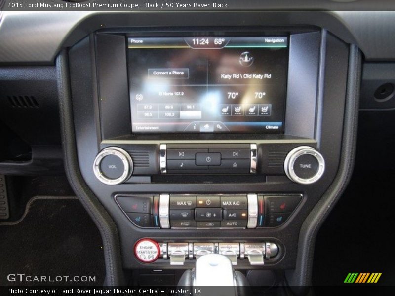 Black / 50 Years Raven Black 2015 Ford Mustang EcoBoost Premium Coupe