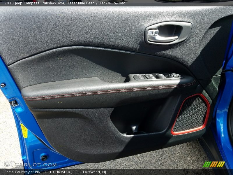 Laser Blue Pearl / Black/Ruby Red 2018 Jeep Compass Trailhawk 4x4