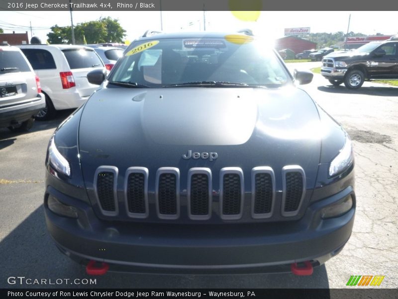 Rhino / Black 2016 Jeep Cherokee Trailhawk 4x4