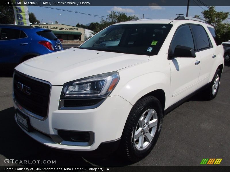 Summit White / Ebony 2014 GMC Acadia SLE AWD