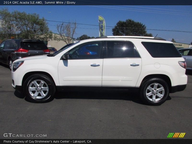 Summit White / Ebony 2014 GMC Acadia SLE AWD