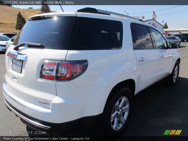 Summit White / Ebony 2014 GMC Acadia SLE AWD