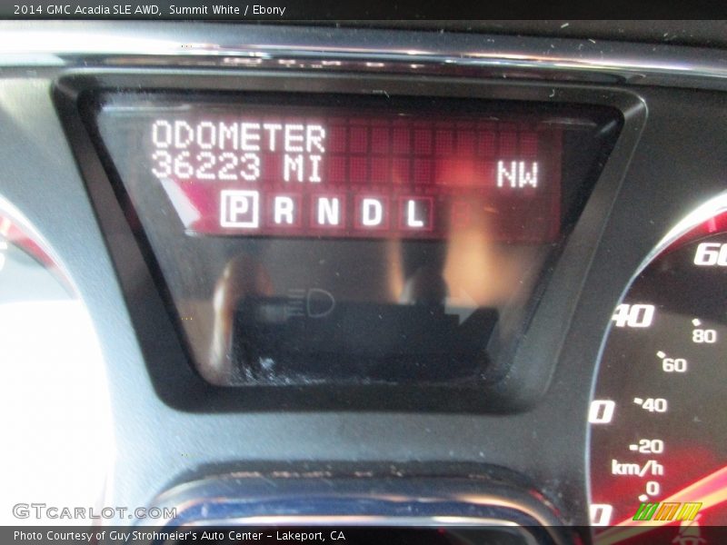 Summit White / Ebony 2014 GMC Acadia SLE AWD