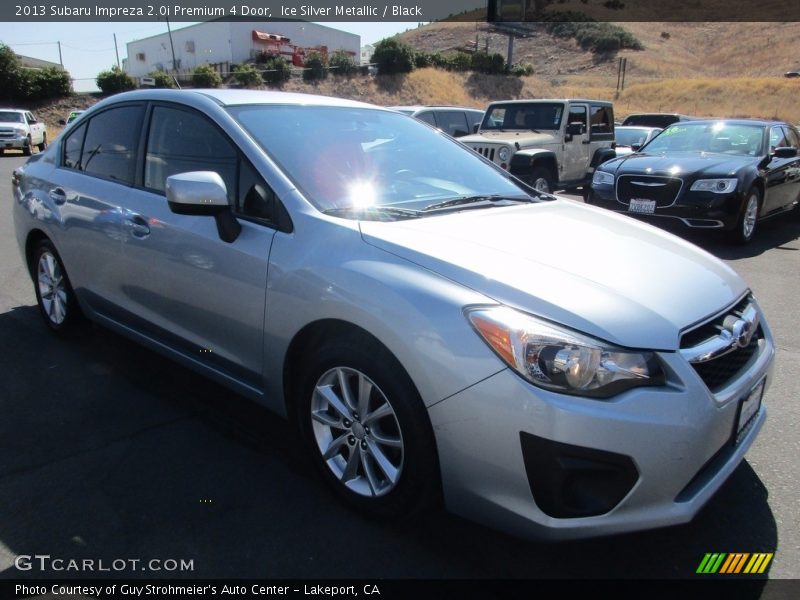 Ice Silver Metallic / Black 2013 Subaru Impreza 2.0i Premium 4 Door