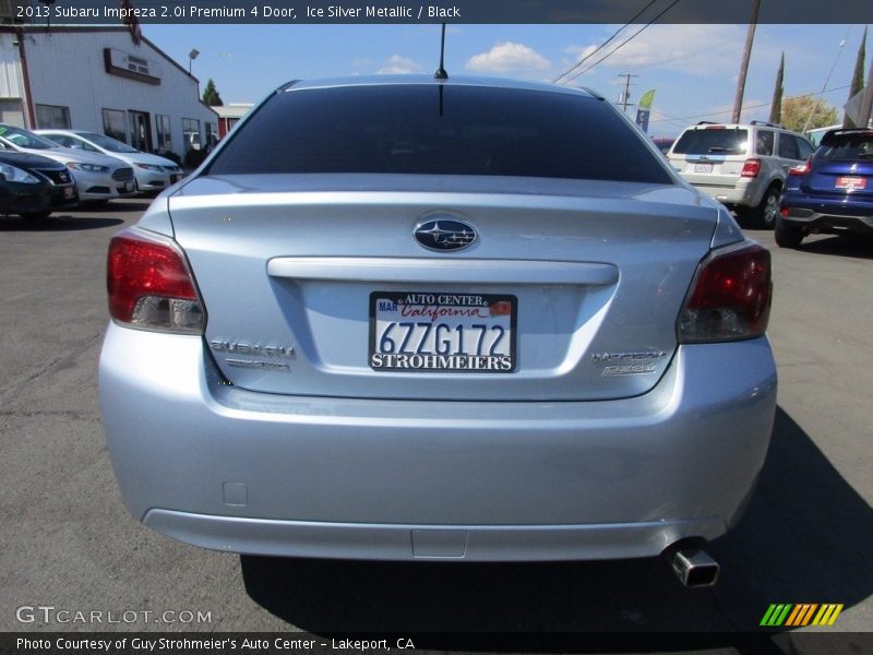 Ice Silver Metallic / Black 2013 Subaru Impreza 2.0i Premium 4 Door