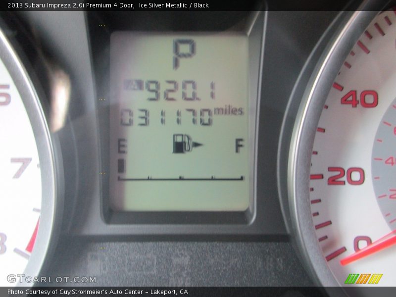 Ice Silver Metallic / Black 2013 Subaru Impreza 2.0i Premium 4 Door
