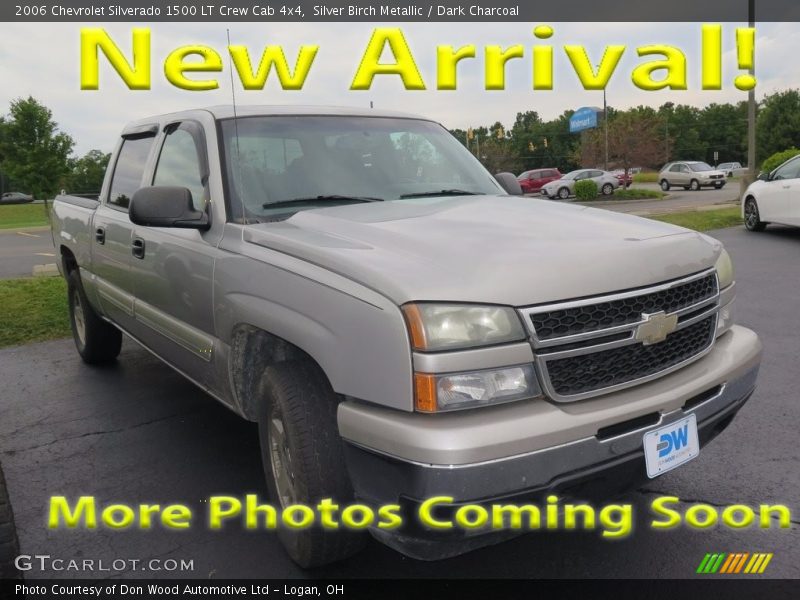 Silver Birch Metallic / Dark Charcoal 2006 Chevrolet Silverado 1500 LT Crew Cab 4x4