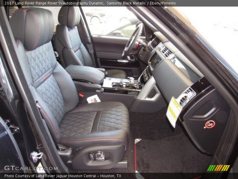 Front Seat of 2017 Range Rover SVAutobiography Dynamic