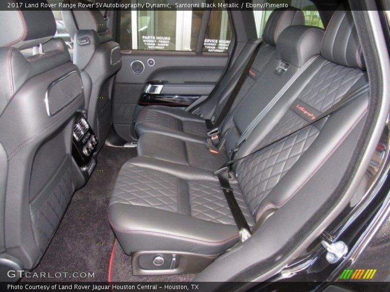 Rear Seat of 2017 Range Rover SVAutobiography Dynamic