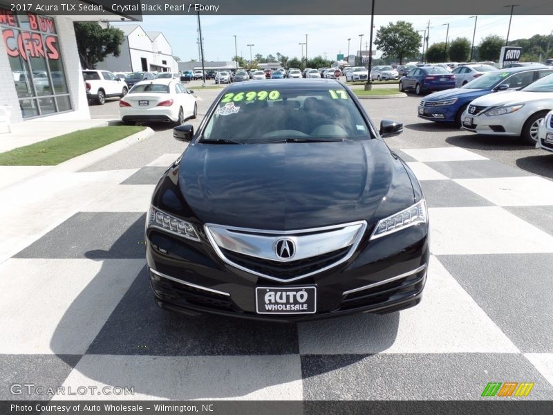 Crystal Black Pearl / Ebony 2017 Acura TLX Sedan