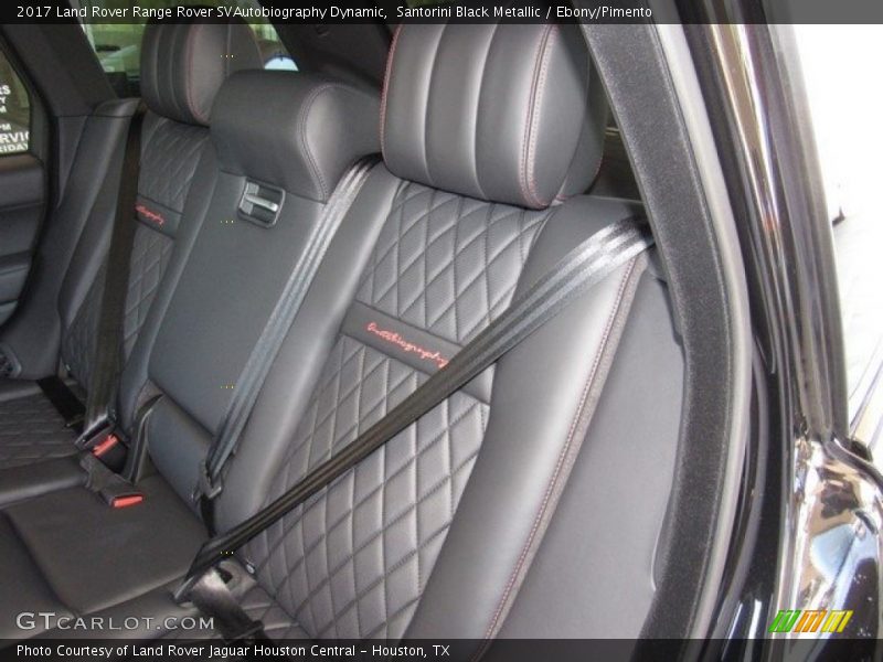 Rear Seat of 2017 Range Rover SVAutobiography Dynamic