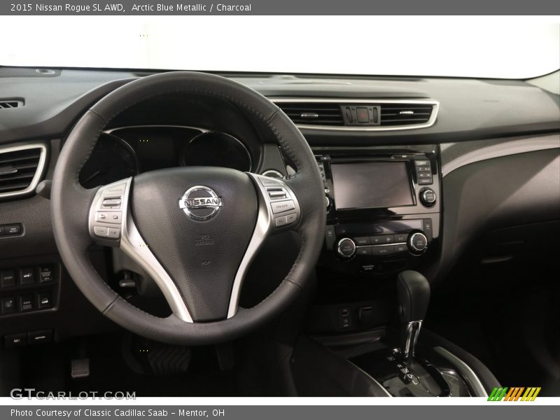 Arctic Blue Metallic / Charcoal 2015 Nissan Rogue SL AWD