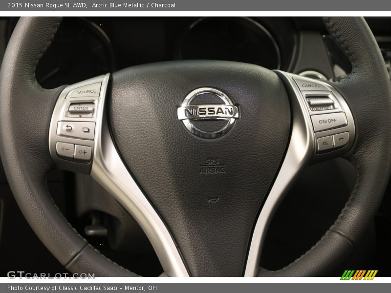 Arctic Blue Metallic / Charcoal 2015 Nissan Rogue SL AWD