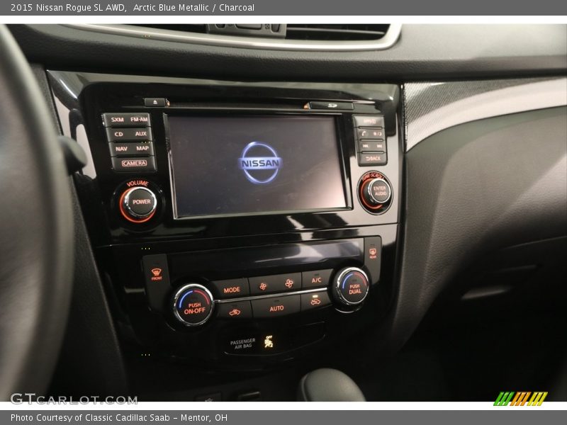 Arctic Blue Metallic / Charcoal 2015 Nissan Rogue SL AWD