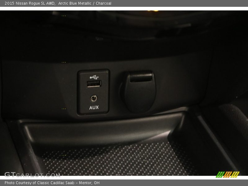 Arctic Blue Metallic / Charcoal 2015 Nissan Rogue SL AWD