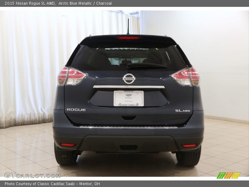 Arctic Blue Metallic / Charcoal 2015 Nissan Rogue SL AWD