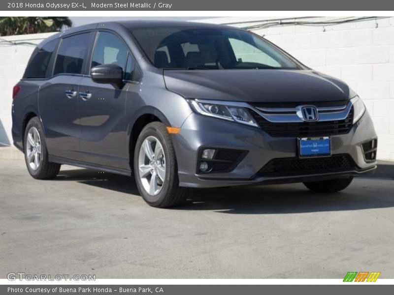 Modern Steel Metallic / Gray 2018 Honda Odyssey EX-L