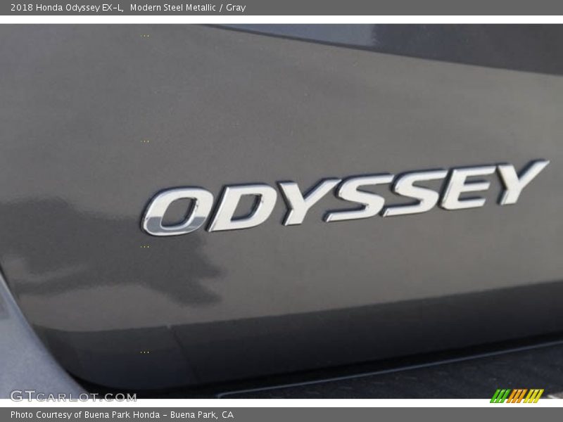 Modern Steel Metallic / Gray 2018 Honda Odyssey EX-L