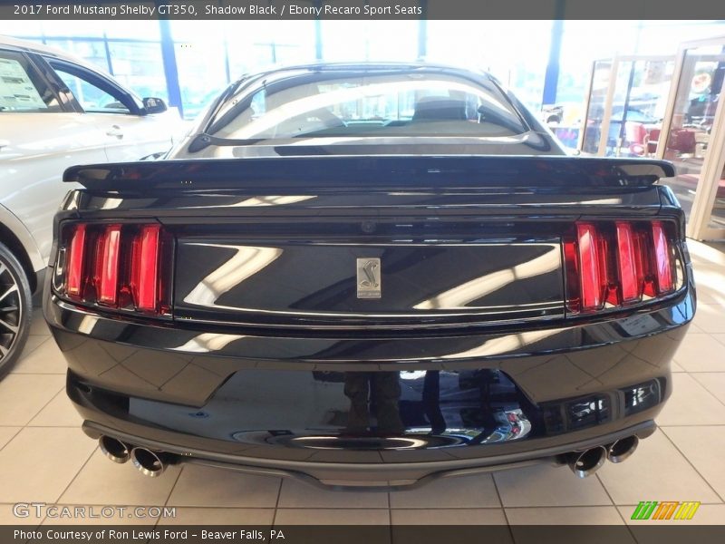 Shadow Black / Ebony Recaro Sport Seats 2017 Ford Mustang Shelby GT350