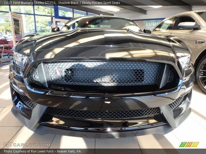 Shadow Black / Ebony Recaro Sport Seats 2017 Ford Mustang Shelby GT350