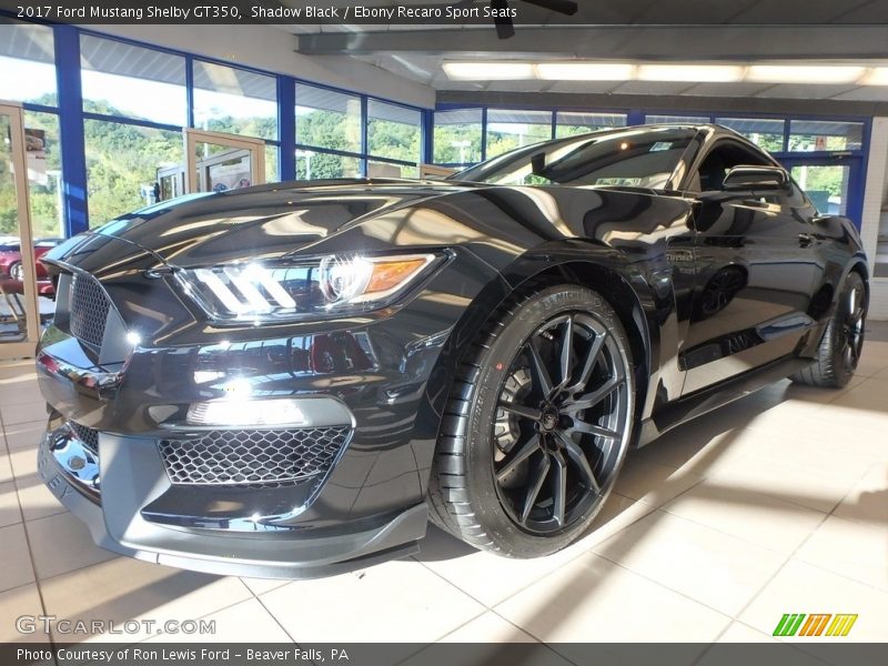 Shadow Black / Ebony Recaro Sport Seats 2017 Ford Mustang Shelby GT350