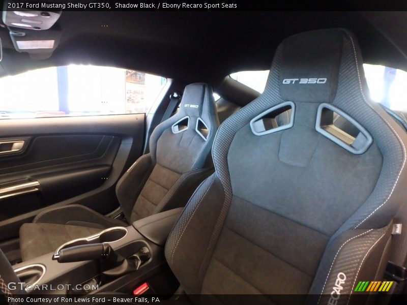 Front Seat of 2017 Mustang Shelby GT350