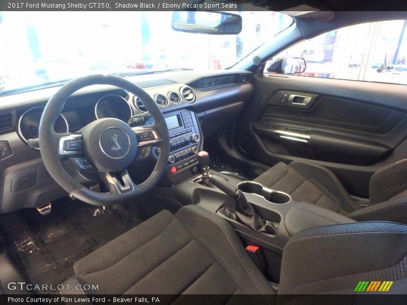  2017 Mustang Shelby GT350 Ebony Recaro Sport Seats Interior