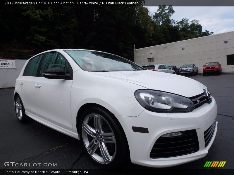 Candy White / R Titan Black Leather 2012 Volkswagen Golf R 4 Door 4Motion